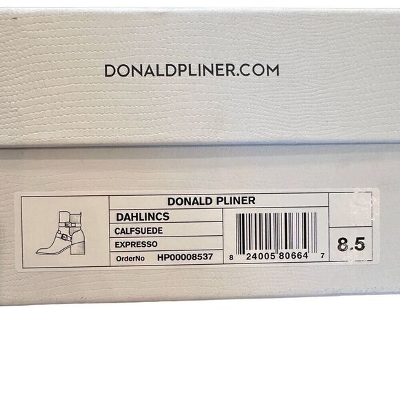 NWT Donald Pliner Brown Suede & Leather Boots- size 8.5 - Picture 9 of 9